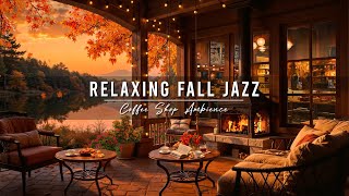 Cozy Fall Coffee Shop Ambience & Smooth Jazz Music to Study, Work 🍂 Relaxing Jazz Instrumental Music