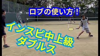 【テニス】×【トーク】インスピ中上級ダブルス！ ロブを極めたい！つよすけダブルス