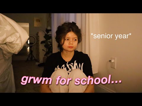 GRWM FOR THE FIRST DAY OF SCHOOL (senior year)