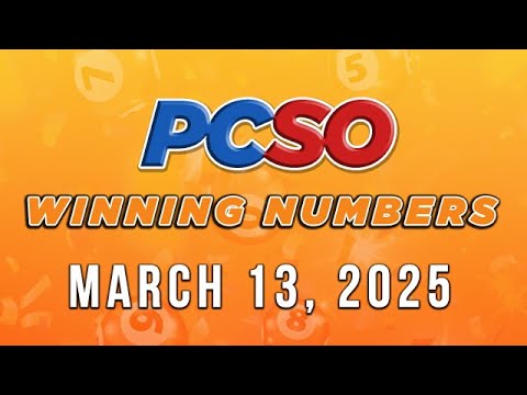 P88M Jackpot Lotto 6/42, 2D, 3D, 6D, and Superlotto 6/49 | March 13, 2025