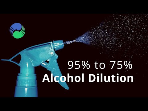 Easy way to prepare 75% alcohol disinfectant from 95% ethanol at home | Covid-19 prevention