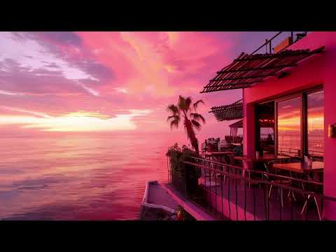 Ocean View Restaurant on the Water during Sunset Ambience Relaxing Ocean Sounds Study Calming