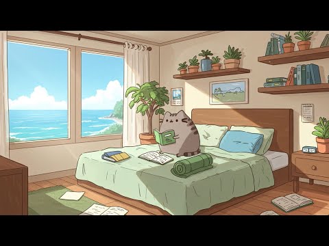 Lofi Mornings with Pusheen ☕🐱 Soft & Warm Chill Beats ☕ Soft Lofi Vibes for Studying & Relaxing