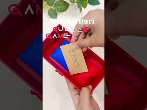 Origami Ddakji DIY 🟥🟦 Squid Game | Flip Win Toy #squidgame #squidgamenetflix #origami