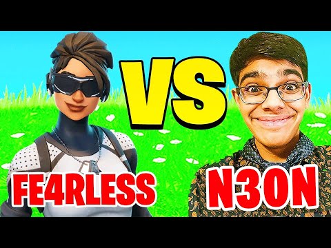 N3ON Vs FE4RLESS! (Fortnite 1v1)