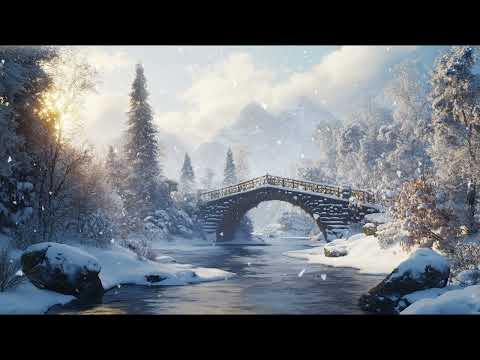 ❄️ Snowing 🌨️ in a Winter Wonderland ☃️ Cozy Calming Relaxing Sounds