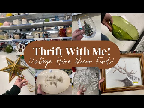 Thrift With Me! Vintage Home Decor Finds!