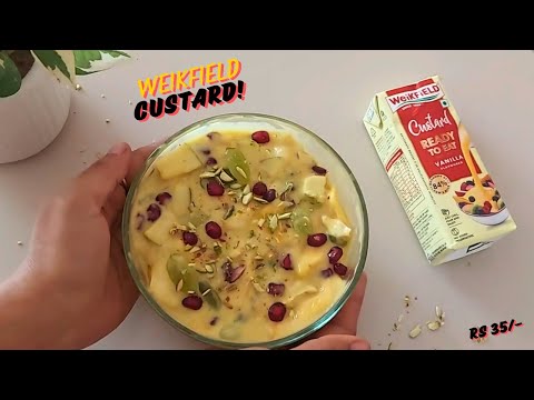 Weikfield Vanilla Custard Review + EASY Recipe! 🍮✨ | Perfect Dessert in Minutes!