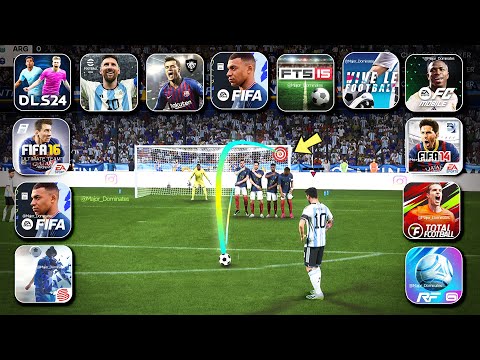 EVOLUTION OF FREE KICKS (DLS 24, FC Mobile, eFootball Mobile, VLF, RF 24, Total Football, etc)