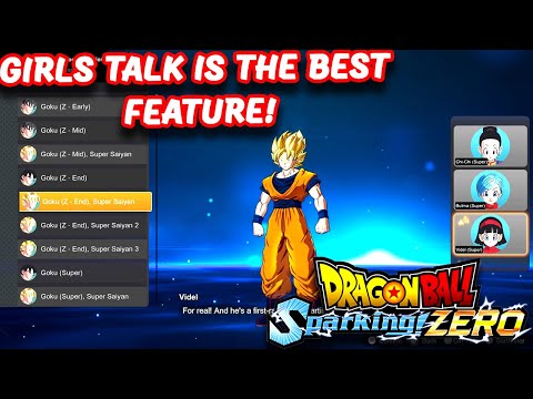 GIRL TALK IS THE BEST FEATURE! Dragon Ball: Sparking! ZERO