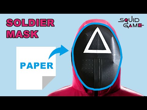 How to make Soldier Mask Origami - Tutorial | Squid Game