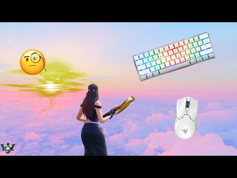 GK850W GATERON PRO RED 🧐 360HZ ASMR GAMEPLAY FORTNITE🤩