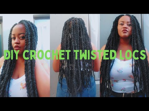 DIY twisted faux locs | easy to do hair style |