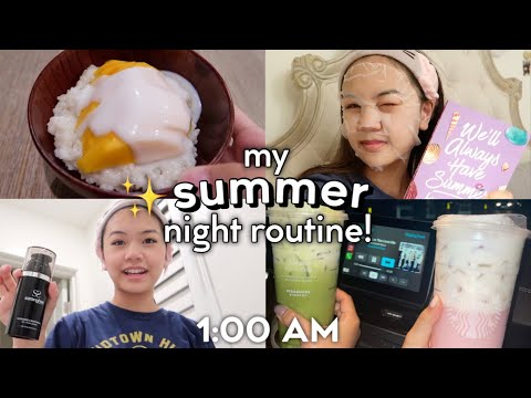 SUMMER NIGHT ROUTINE! 🌙 ✨