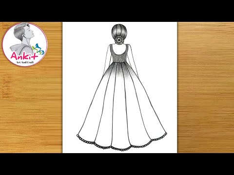 Drawing Girl | Easy Girl Drawing | Drawing For Beginners | How to Draw | Art Video | backside Art