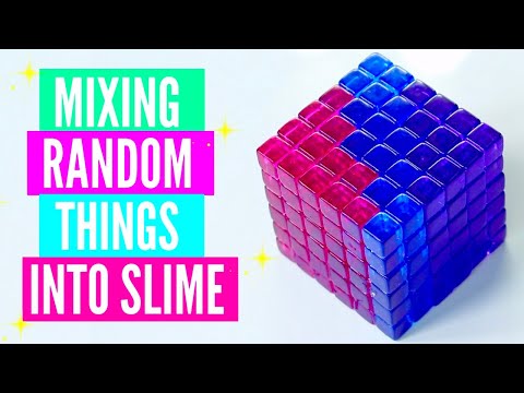 Mixing Random Things Into Slime/ ADDING TOO MUCH INGREDIENTS INTO SLIME ASMR