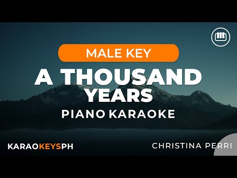 A Thousand Years - Christina Perri (Male Key - Piano Karaoke)