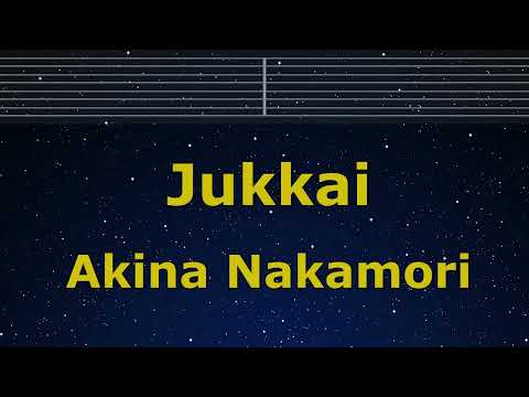 Karaoke♬ Jukkai - Akina Nakamori 【No Guide Melody】 Instrumental, Lyric Romanized