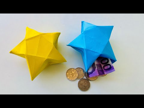 How to Make Star Money Gift Envelope | Star Money Box | Paper Craft