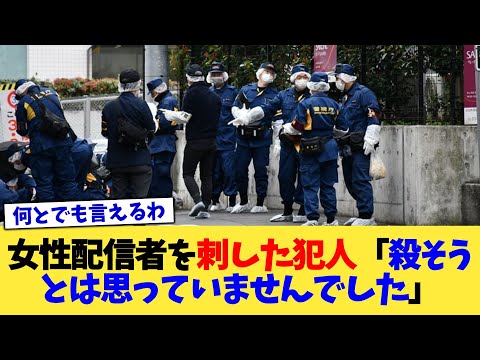 女性配信者を刺した犯人「殺そうとは思っていませんでした」【2chまとめ】【2chスレ】【5chスレ】