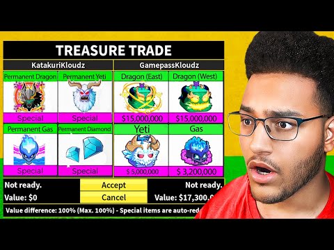 Trading NEW Permanent Mythical Fruits in Blox Fruits