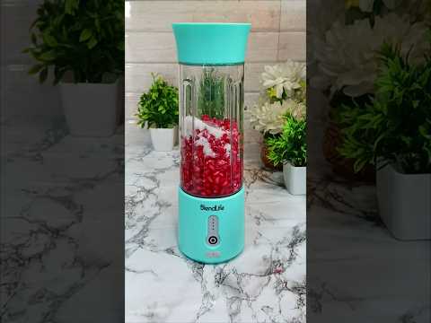 Pomegranate in  portable blender