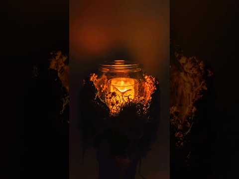 DIY Fairy Glow Jar 🤍🕯️✨ #magic #diy #2025 #creative #craft #shorts #satisfying #glow #lantern #art