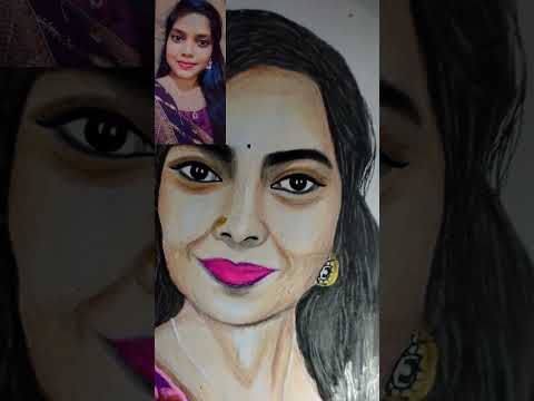 beautiful girl drawing  // a simple girl drawing  // very simple girl drawing