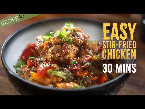 Your Goto Easy Stir-Fried Chicken Meal! Asian Style