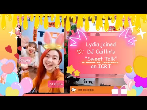 Some great moments 😍🌟🌟during Lydia joined DJ Caitlin’s “Sweet Talk” on ICRT