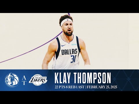 Klay Thompson (22 Points) Highlights vs. Los Angeles Lakers | February 25, 2025