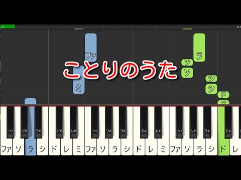 【童謡・唱歌】ことりのうた（ピアノ）🎵かんたん