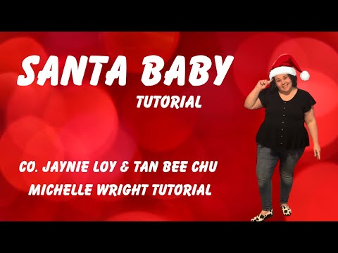 Santa baby line dance tutorial beginner choreography by Jaynie Loy & Tan Bee Chu