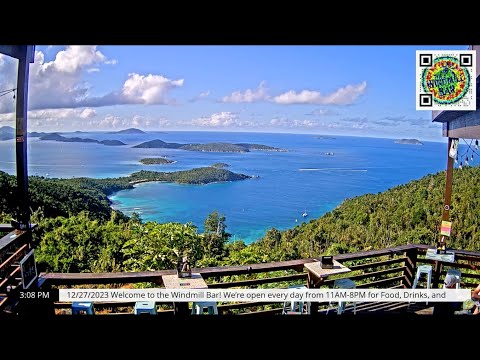 Breathtaking Afternoon to Evening: 12-Minute Timelapse at The Windmill Bar, St. John