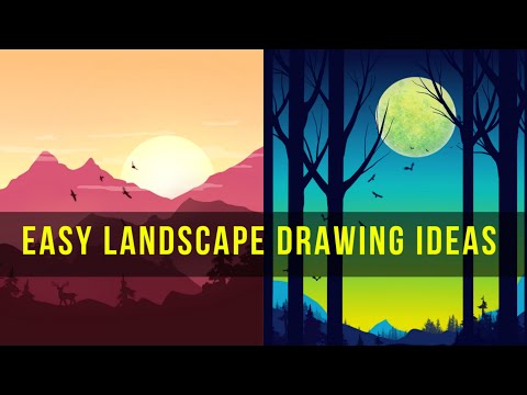 Simple Landscape Drawing Compilation| Procreate