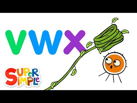 The Letters V-W-X | Pratfall ABCs ​​| 🌈 Super Simple ABCs