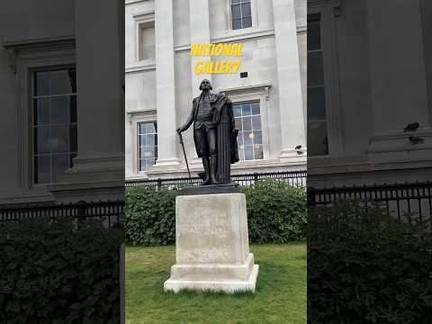 In front of of the National Gallery in #Londan #londonlife #statutes #londonwalk #england