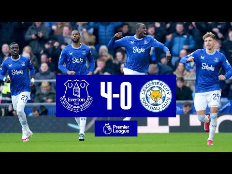 EVERTON 4-0 LEICESTER CITY | Premier League highlights