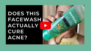 does this Medimix anti pimple facewash actually cure acne ?