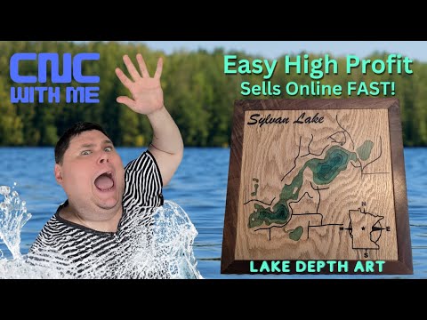 How to make a custom 3D lake depth wall art