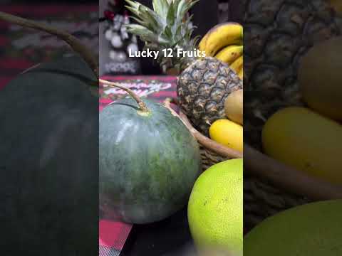 LUCKY 12 FRUITS 🍎#LuckyFruits #shorts #shortvideo #12Fruits #newyear #short #NewYearFruits #fruits