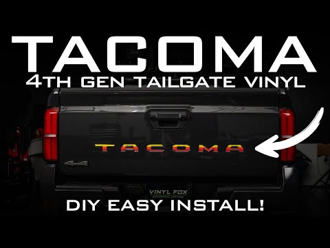 DIY 2024+ Tacoma Vinyl Inlay Tailgate Letters