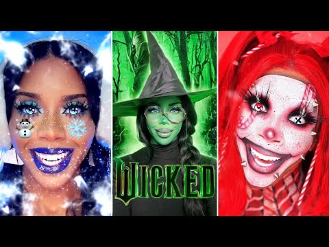 CUTE ✅ or FAIL? ❌ TIKTOK FILTERS PICK MY CHRISTMAS MAKEUP COMPILATION