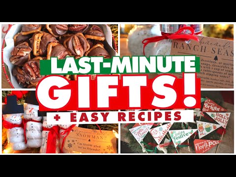 Need a quick gift? AMAZING DIY Gift Ideas & Christmas Treat Recipes You Can Make FAST! 🤯🌲