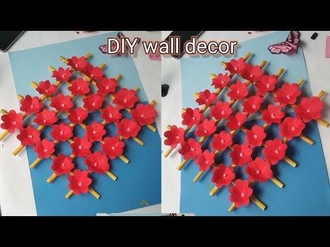 wall decoration ideas | wall decoration ideas with paper | #diy #wallhanging #video #viralvideo