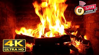 🔥 Cozy Autumn 4K FIREPLACE Sound | Crackling Fire & Fall Ambience