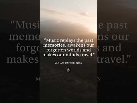 Music replays the past memories - Michael Bassey Johnson #music #peacefulmusic #ambientmusic