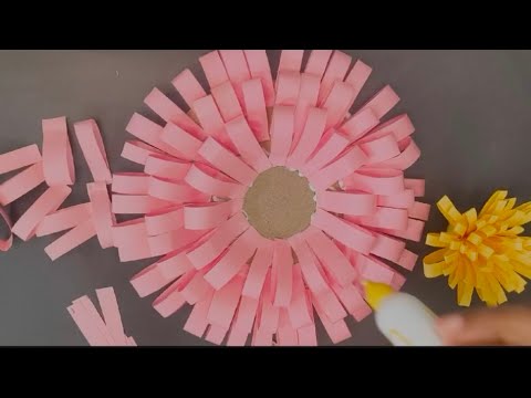 Paper Flower Wall Hanging Craft ideas | Easy and beautiful wall hanging | Home Decor ideas💡