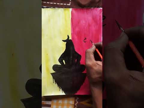 Mahadev drawing//easy mahadev drawing//#shorts #youtubeshorts