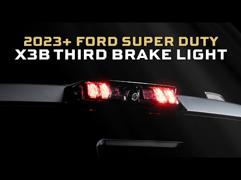 Style, Safety, and More! | X3B Third Brake Light 23+ Ford Super Duty Installation Guide 🔧💡